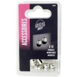Punaises magntiques - le crochet francais - argent - sachet de 10 - accessoires de bureau