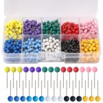 Punaises dcoratives - multicolore - 1000pcs - acier et pp - 10 couleurs - 1. 5 cm de longueur