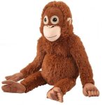 Punch monkey peluche orange outan 66 cm mat�riau en peluche �cologique lavable et sans danger pour les ...