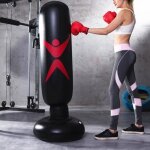 Punching ball gonflable - sac de frappe boxe sur pied 160 cm punching ball gonflable adultes enfants ...