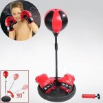 Punching ball de vitesse - sac de frappe - rglable avec gants de boxe set base de pied pour enfants ...