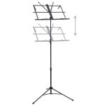 Pupitre de livre de musique - oll - hb014 - acier noir - hauteur rglable 66 - 130 cm - ex - libris inclus ...