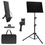 Pupitre musique pliable 2 en 1 hauteur rglable 785 - 145cm support partition de musique avec sac de ...