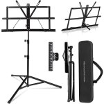 Pupitre de musique pliableportable ajustable support pour partition de musique & porte - livre pour bureau ...