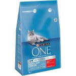 Purina one croquettes au b?uf et au bl� - pour chat adulte st�rilis� - 3 kg