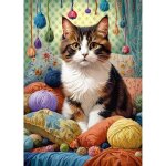 Puzzle 1000 pi�ces : le chat tricot�