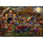 Puzzle 1000 pi�ces : disneyfestival de la citrouille mickey et minnie