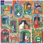 Puzzle - eeboo - cats in windows - 1000 pi�ces - th�me animaux - multicolore