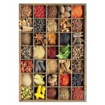 Puzzle 1000 pieces epices du monde et condiments + colle fixpuzzle - saveurs et cuisine - decoration ...