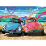 Puzzle 1000 pi�ces : volkswagen beetle love