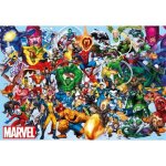 Puzzle adulte marvel comics : spiderman hulk america flash - 1000 pieces - educa collection super heros ...