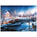 Puzzle 1000 pi�ces - zgeer - nuit de neige - 70x50cm - carton - pour adultes
