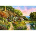 Puzzle 1500 pi�ces - castorland - cottage de campagne - paysage et nature - adulte - int�rieur