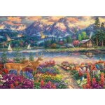 Puzzle 1500 pièces : majesté de la montagne printanière Puzzle 1500 pièces : majesté de la montagne printanière