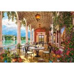 Puzzle 1500 pi�ces : terrasse au bord du lac