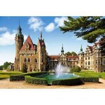Puzzle 1500 pi�ces - ch�teau de moszna pologne - castorland - architecture et monument