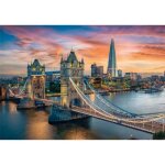 Puzzle 1500 pices - clementoni - londres au crpuscule - paysage et nature - coloris unique