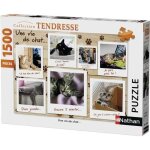 Puzzle 1500 pi�ces - nathan - une vie de chat - animaux - mixte - int�rieur