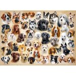 Puzzle 200 pi�ces : collage avec des chiens
