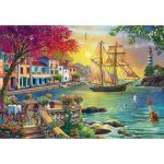Puzzle 2000 pices : beau coucher de soleil dans la ville