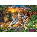 Puzzle 2000 pices : famille tigres