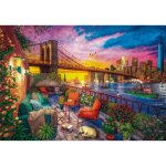 Puzzle 3000 pi�ces : coucher de soleil sur le balcon de manhattan