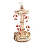 Puzzles 3d en bois pour adultes kits - robotime de bo�te � musique en bois led kits de mod�les diy