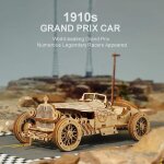 Puzzle 3d en bois grand prix mod�le de voiture diy kits de mod�les � construire pour adultes