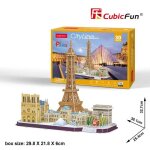 Puzzle 3d - cubicfun - ville de paris - 114 pi�ces - architecture et monument