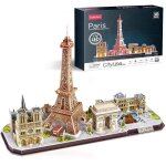 Puzzle 3d paris france avec led - cubicfun - 115 pi�ces - architecture et monument