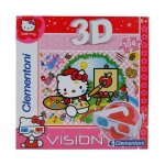 Puzzle 3d hello kitty - clementoni - 104 pices - dessins anims et bd - fille - 8 ans et plus