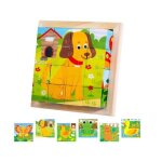 Puzzle 3d - jouet Éducatif - cube en bois - 6 en 1 - animaux - pour enfants à partir de 2 ans Puzzle 3d - jouet Éducatif - cube en bois - 6 en 1 - animaux - pour enfants à partir de 2 ans