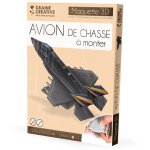 Puzzle 3d maquette - graines creatives - avion f35 - 34 pcs - 255 x 17 x 13 cm