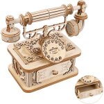 Puzzle 3d maquette en bois a construire - t�l�phone mod�lisme puzzle en bois - bricolage adulte kit de ...