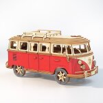 Puzzle 3d maquette bus en bois a construire adulte - construction bois modelisme maquette adulte cadeaux ...