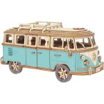Puzzle 3d - maquette - bus en bois - À construire - pour enfants - 8 ans et plus Puzzle 3d - maquette - bus en bois - À construire - pour enfants - 8 ans et plus