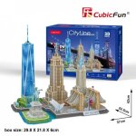 Puzzle 3d paysage urbain city line new york usa - cubicfun - 123 pices - pour enfants  partir de 10 ...