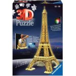 Puzzle 3d ravensburger - tour eiffel illumine - 216 pices - thme architecture et monument