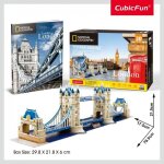 Puzzle 3d tower bridge londres - cubicfun - 120 pi�ces - architecture et monument