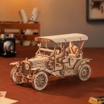 Puzzle 3d de voiture vintage en bois - robotime kits de modles de voitures rtro  construire pour adultes ...