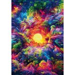 Puzzle - clementoni - colorboom - jungle psych�d�lique - 500 pi�ces - poster inclus - multicolore