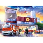 Puzzle 70 pièces : caserne des pompiers Puzzle 70 pièces : caserne des pompiers