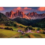 Puzzle adulte vues des dolomites - village funes - montagne - 1000 pieces - set puzzle paysage italie ...
