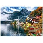 Puzzle adulte 1500 pieces halstatt village entre lac et montagne - paysage autriche alpes - colle incluse ...