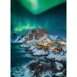 Puzzle adulte norvege iles lofoten et les aurores boreales - 1000 pieces - clemenoni collection paysage ...