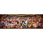 Puzzle adulte panorama : mickey chef d orchestre - 1o00 pieces - collection clementoni disney