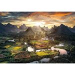 Puzzle adulte paysage de chine au couche de soleil - 2000 pieces - clementoni collection montagne et ...