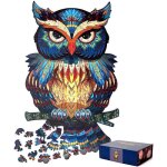 Puzzle en bois chouette puzzle 3d pi�ces de puzzle forme animaux pour adultes et enfants