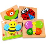 Puzzles en bois pour enfants de 1 � 3 ans gar�ons et filles jouet �ducatif montessori avec 4 motifs danimaux. ...