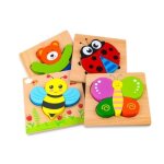 Puzzles en bois jouets enfant 1 2 3 4 ans puzzle � encastrements b�b�s animaux jeu educatif apprentissage ...